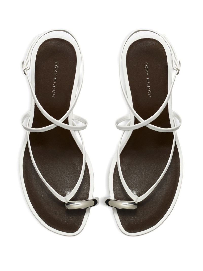 65mm Pierced strappy sandals 3