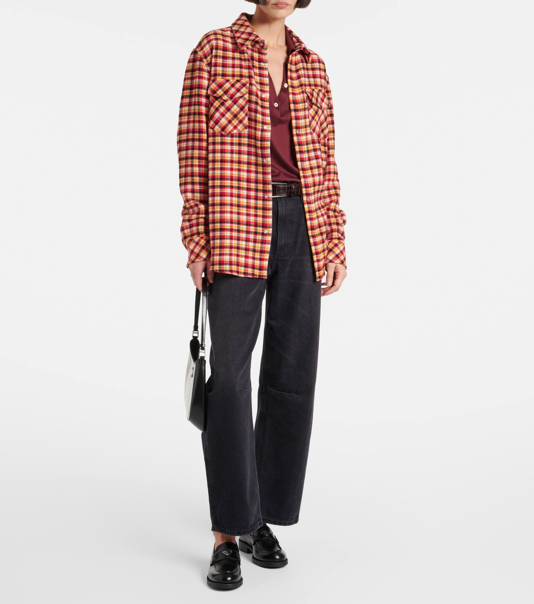 Time plaid cashmere shirt - 2