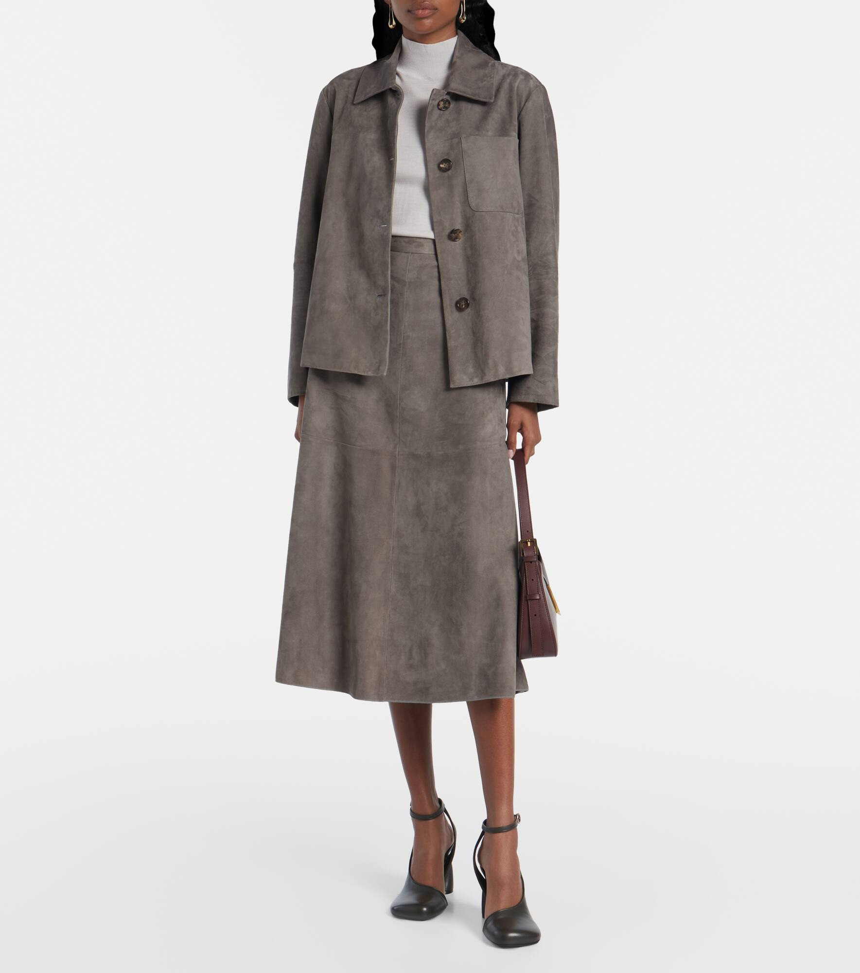 Suede overshirt - 2