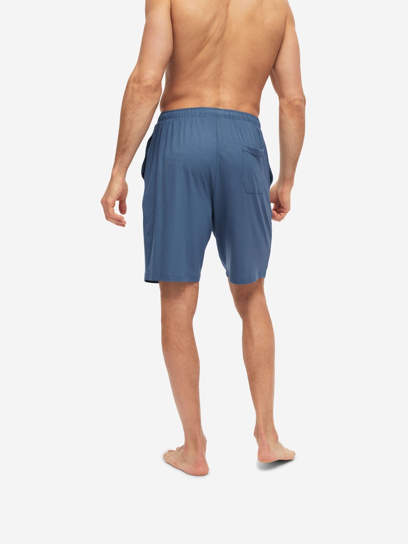 Men's Lounge Shorts Basel Micro Modal Stretch Storm Blue - 4