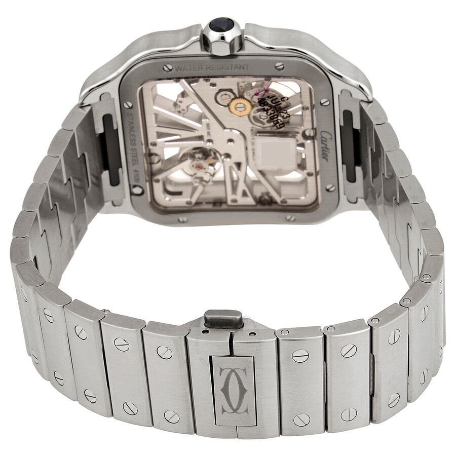 Cartier Santos Large Skeleton Hand Wind Men's Watch WHSA0015 - 3