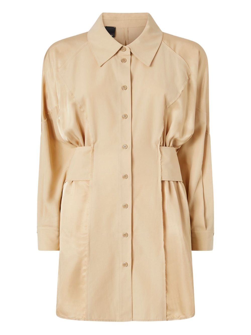 cotton belted shirt dress - 1