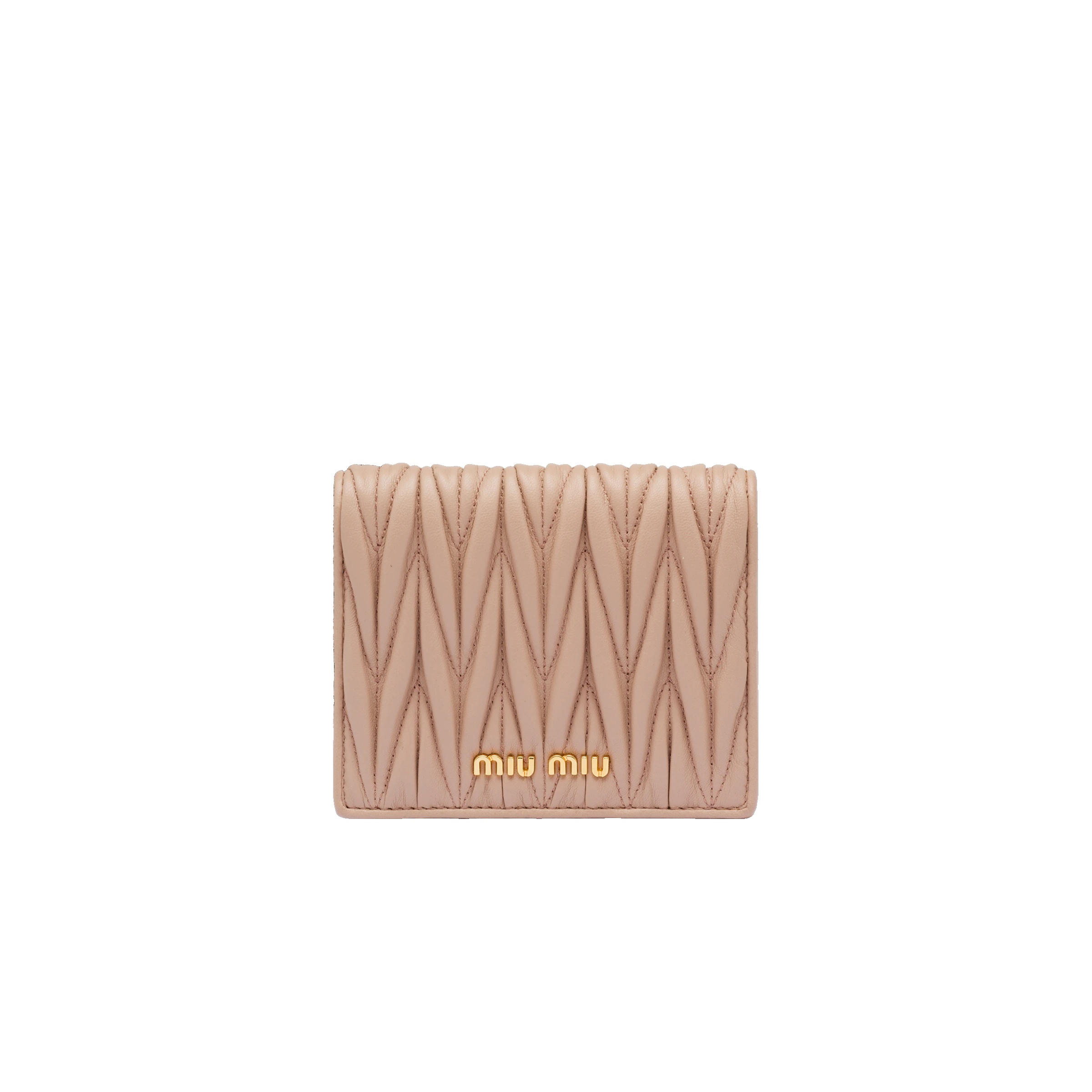 Small matelassé nappa leather wallet - 1