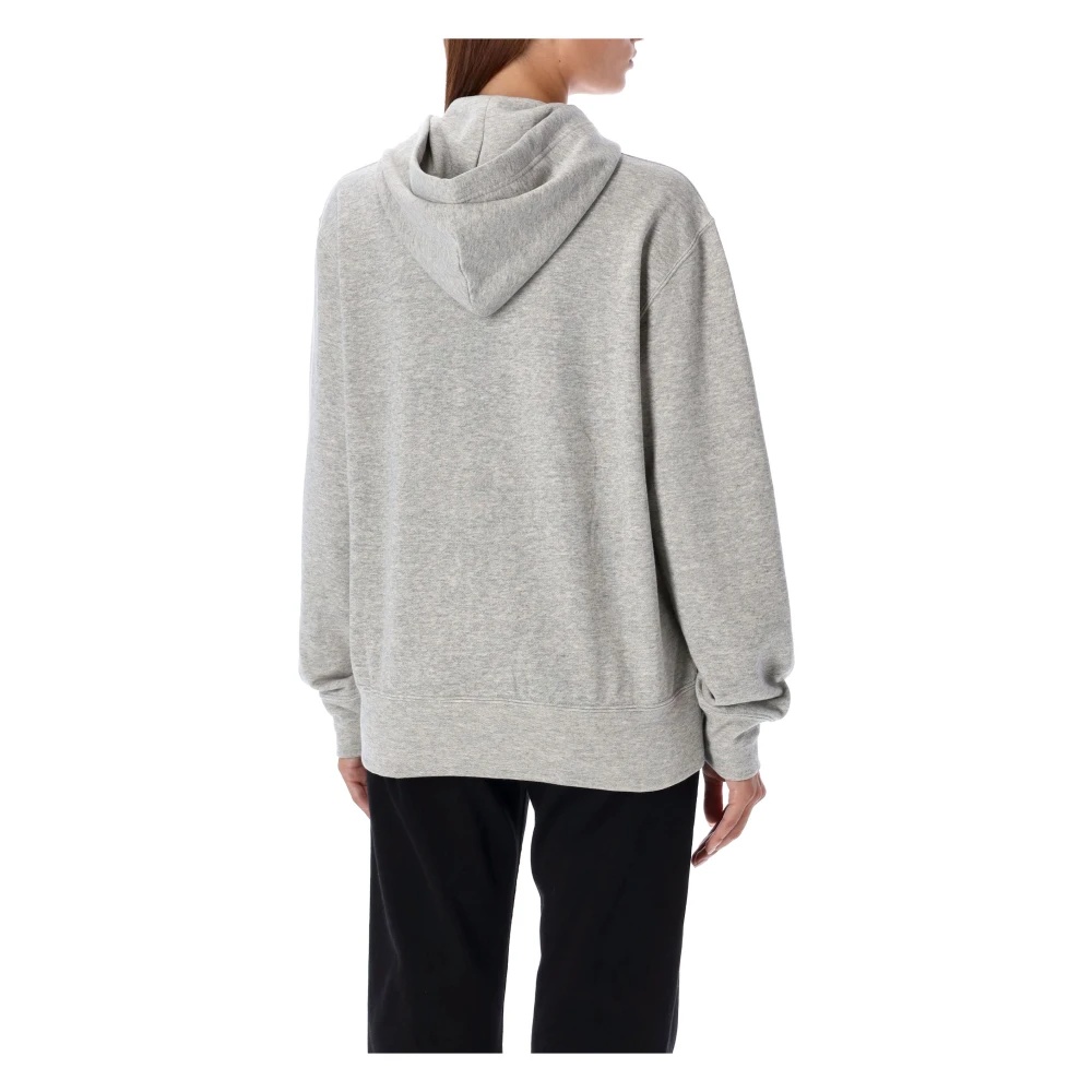 RED HEART ZIPPED HOODIE KNITWEAR GREY - 2