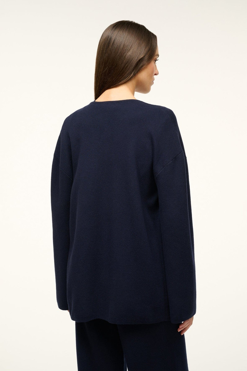 CARDIGAN NAVY에 STAUD CARRY 4