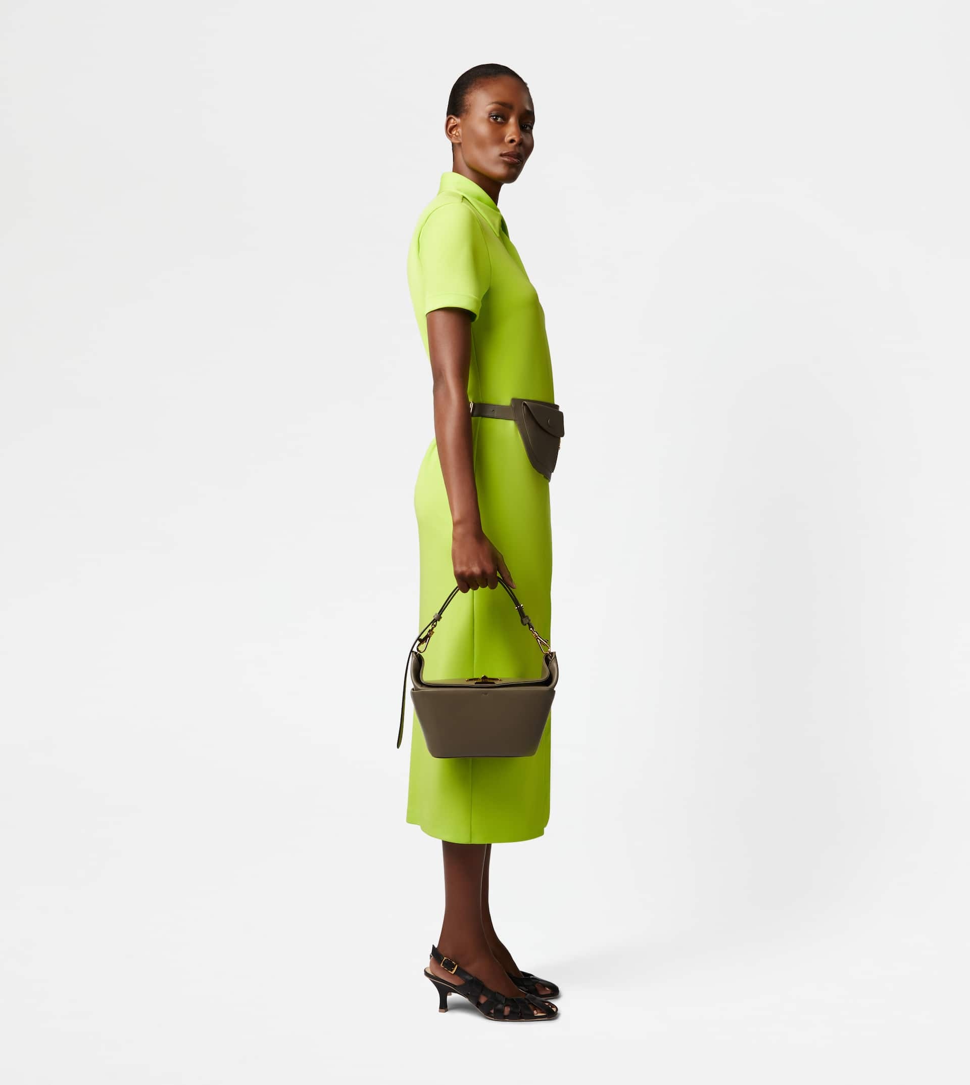 TOD'S T-BOX BAG IN LEATHER MINI - GREY - 3