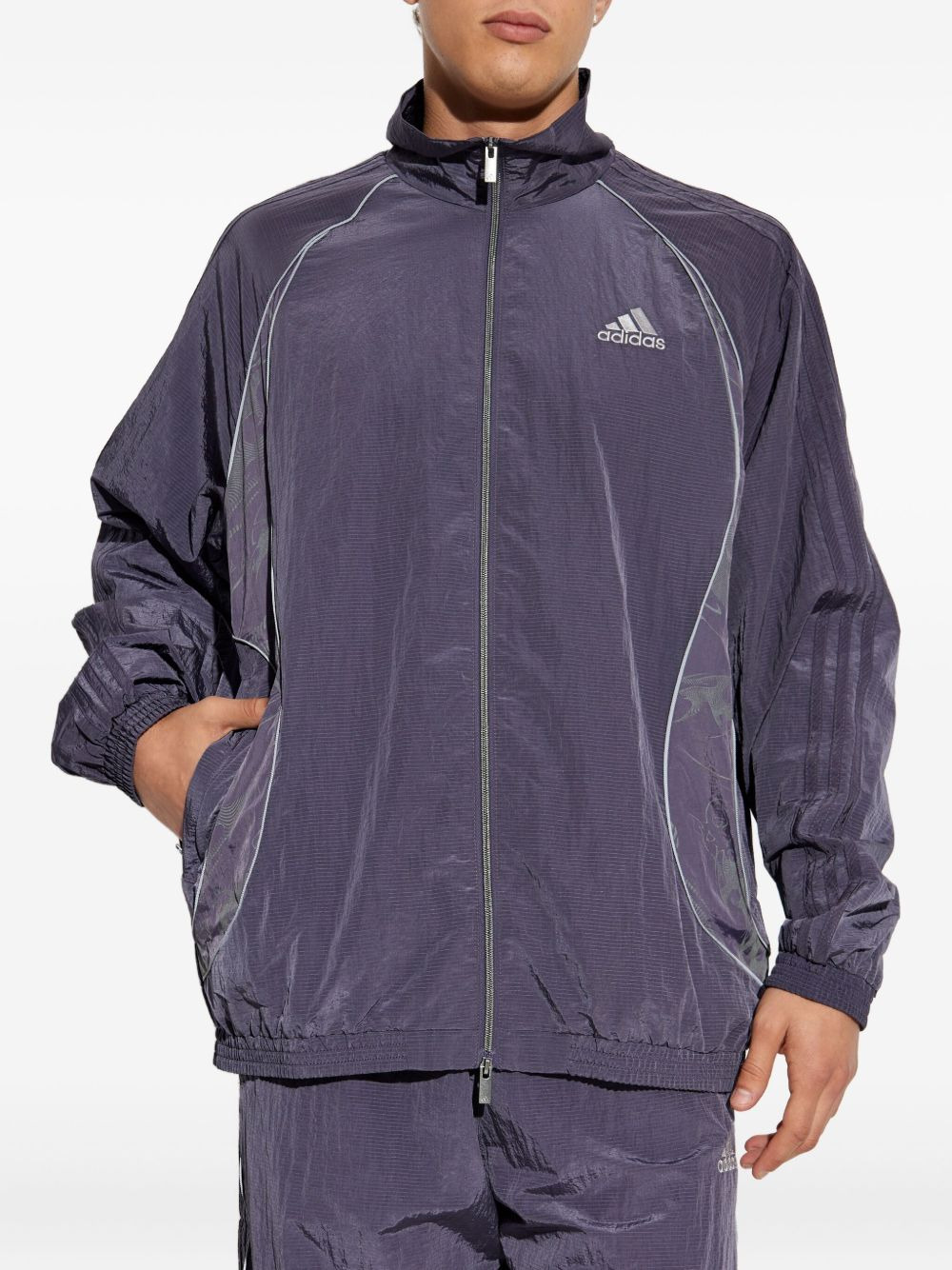zip-up track jacket - 3