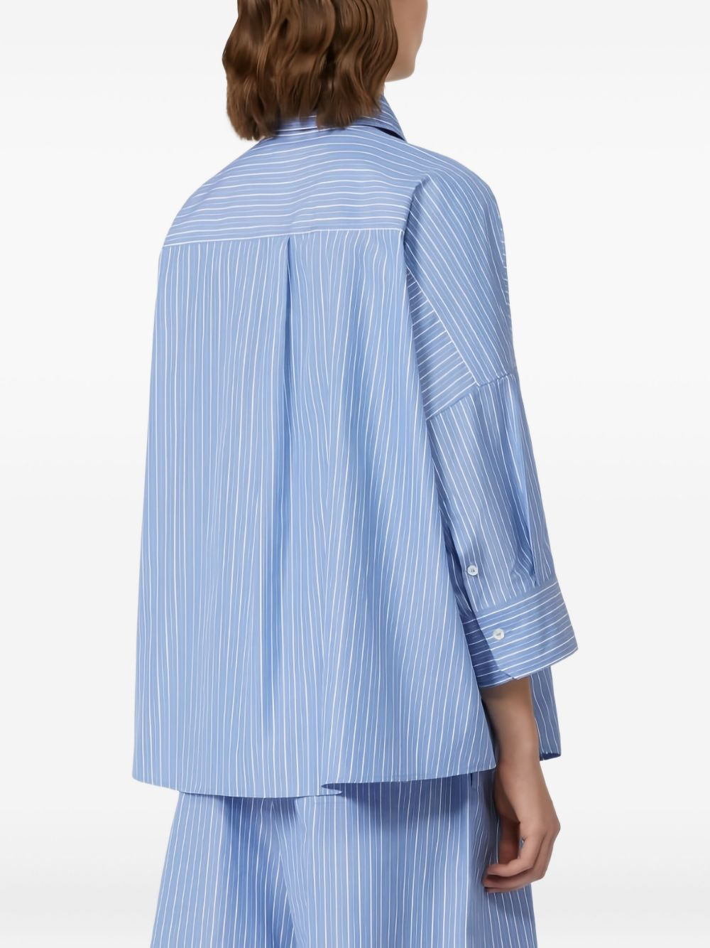 striped three-quarter sleeve shirt - 5