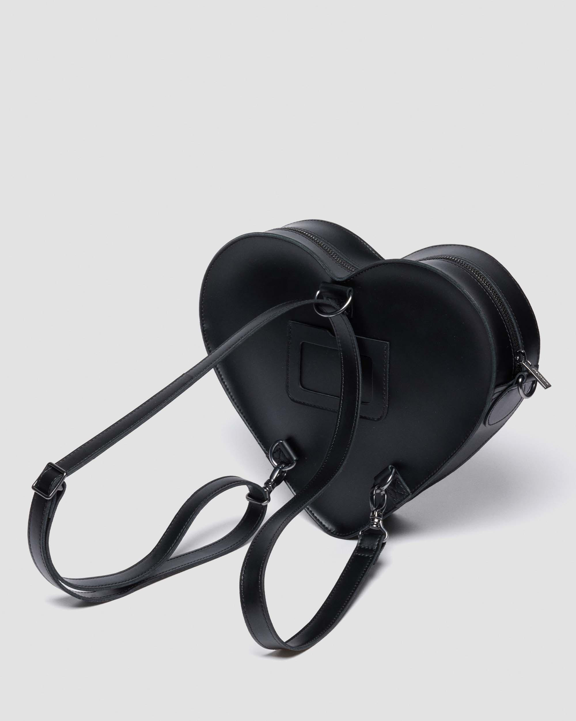 HEART BACKPACK PINK TARTAN LEATHER HEART BAG - 8
