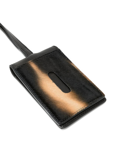 OAMC abstract faux-fur wallet outlook