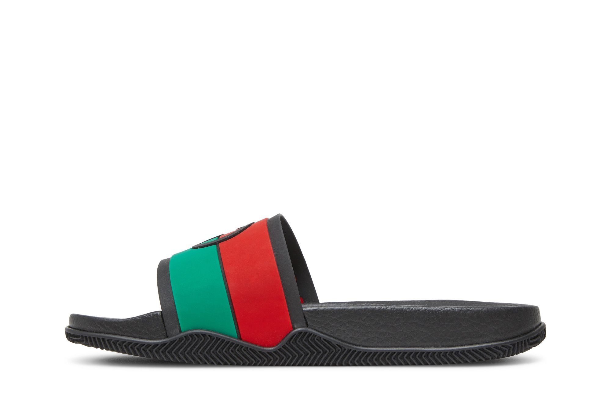 Gucci Slide 'Interlocking G - Black Red Green' - 3