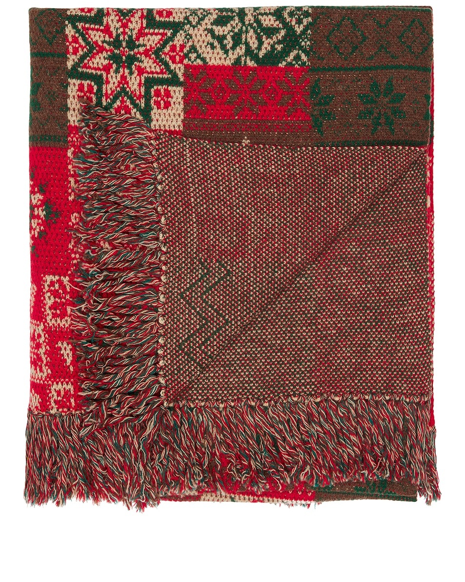 Blanket Double Jacquard Patchwork Like Pattern - 2