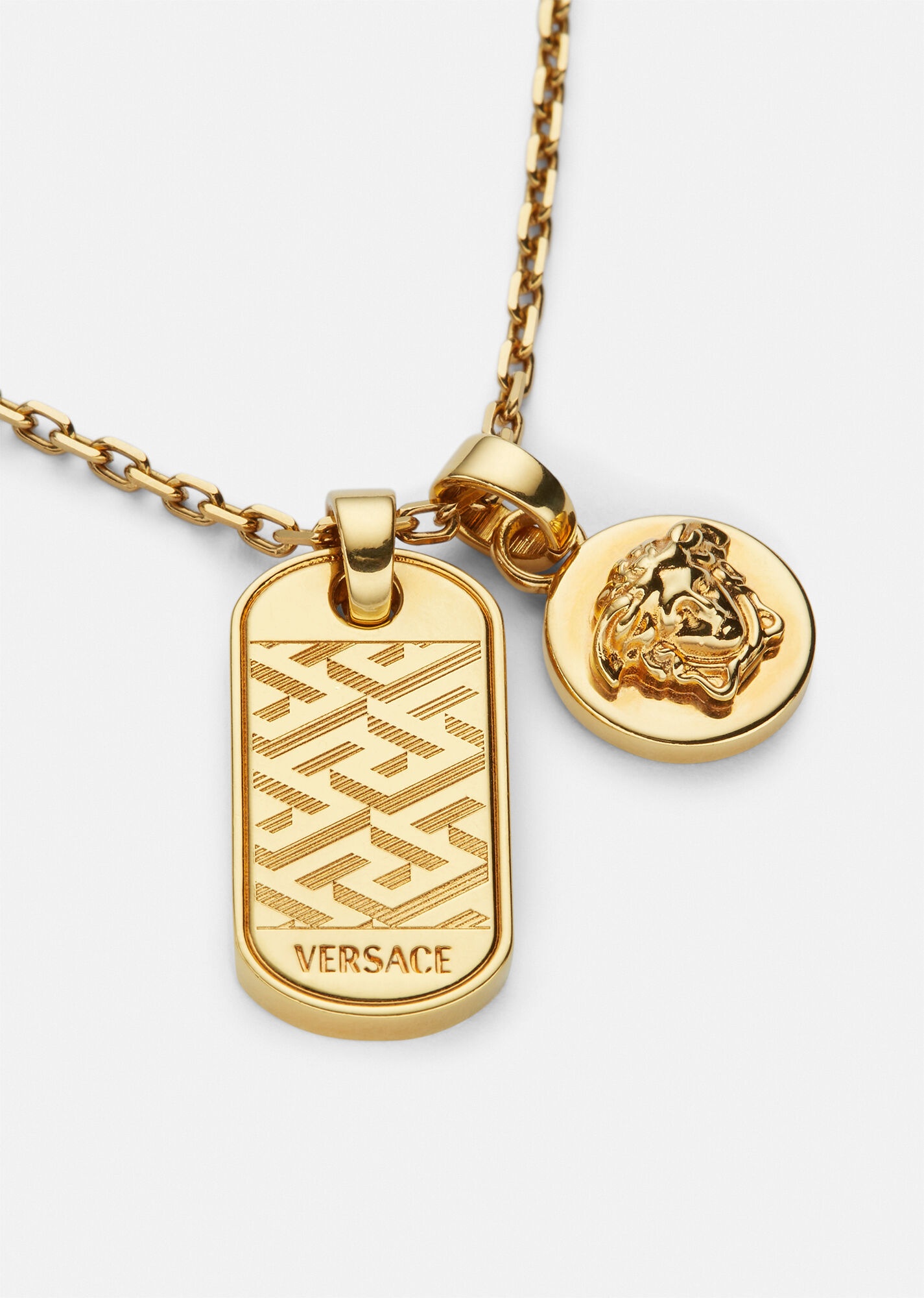 La Greca Tag Necklace - 2