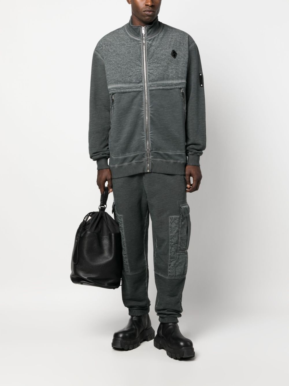 cotton cargo track pants - 2