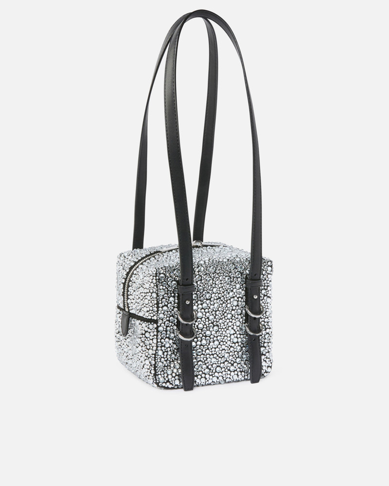 PINKO CUBIC BAG FULLY RHINESTONED CROSSBODY BAG outlook
