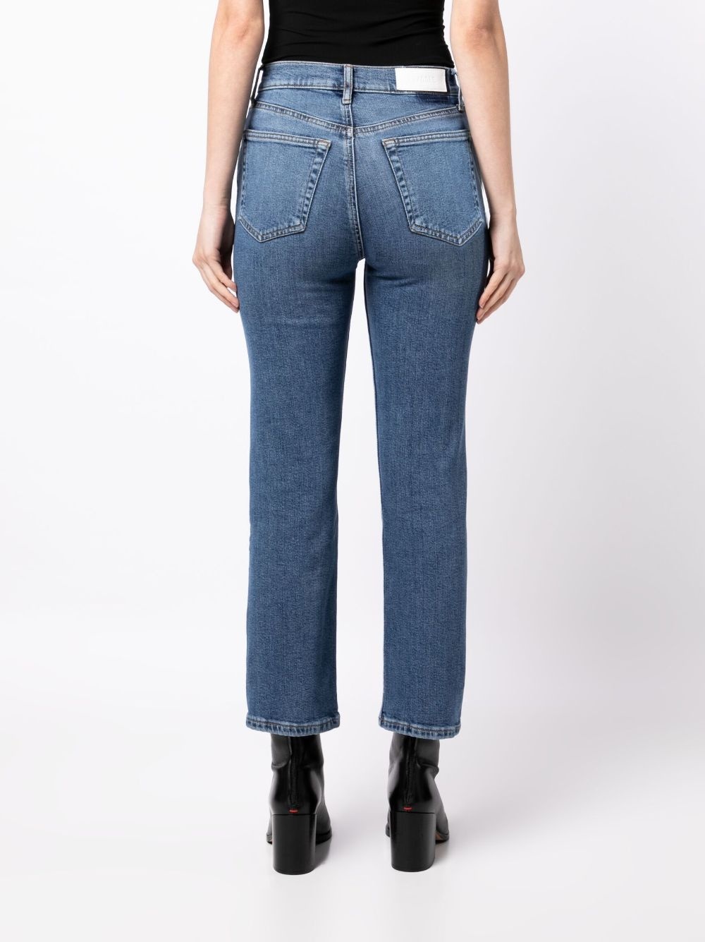 70s straight-leg cropped jeans - 4