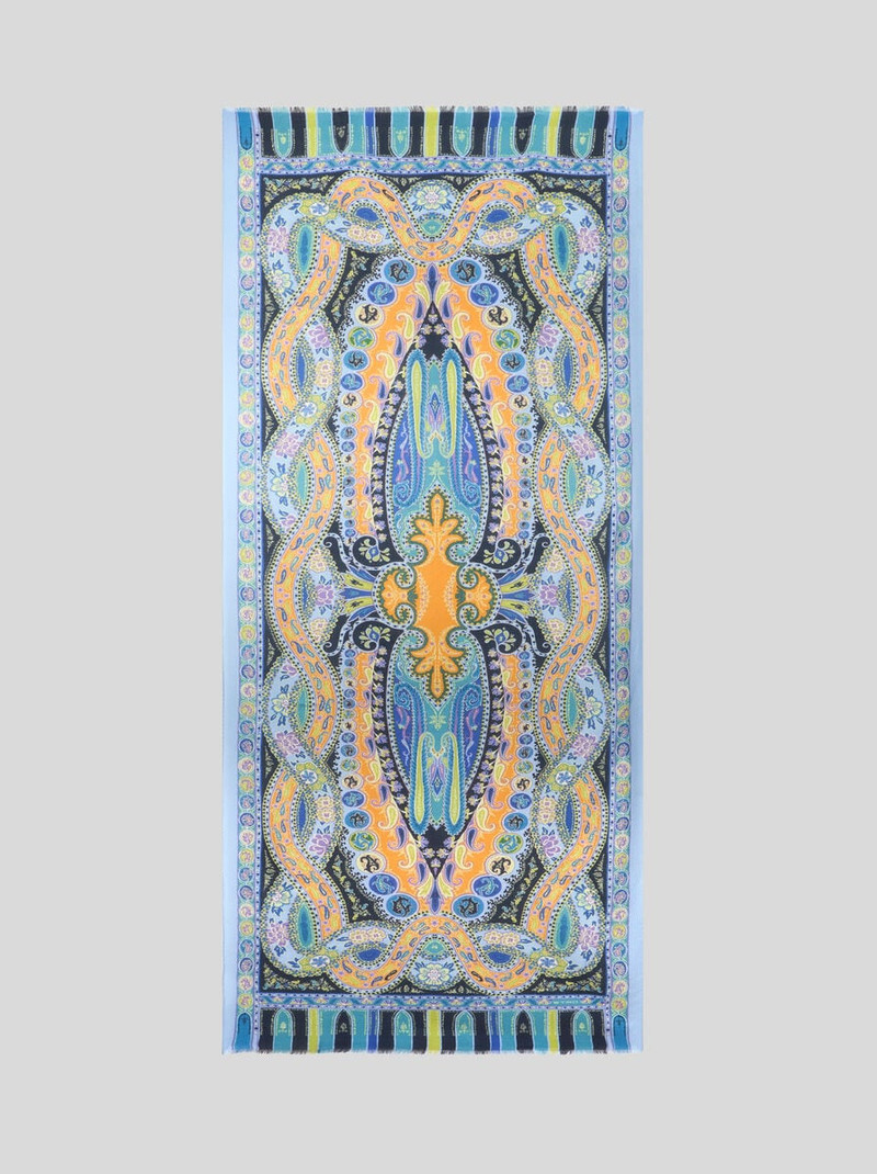 Etro PAISLEY WOOL AND SILK SCARF outlook
