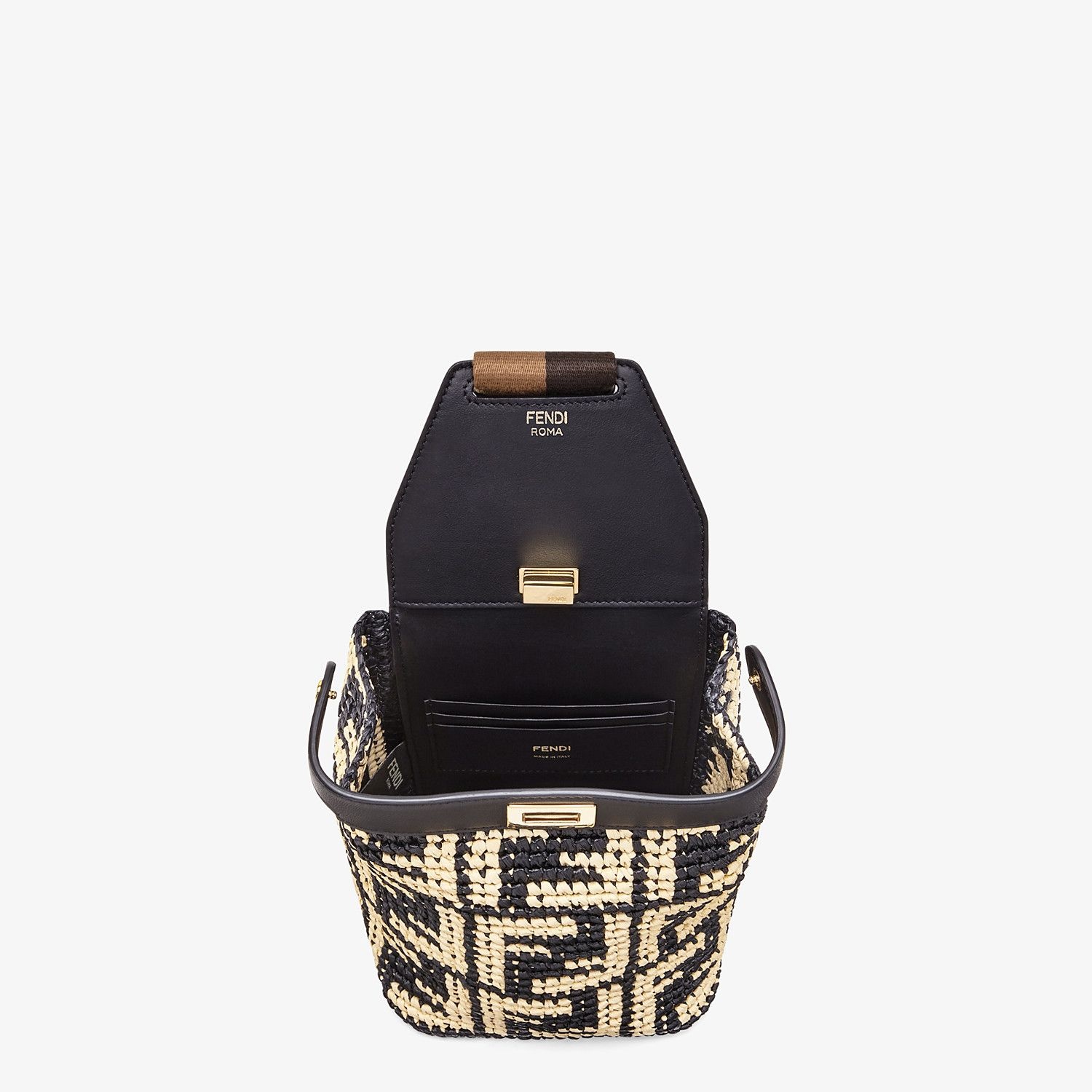 Black raffia mini-bag - 4