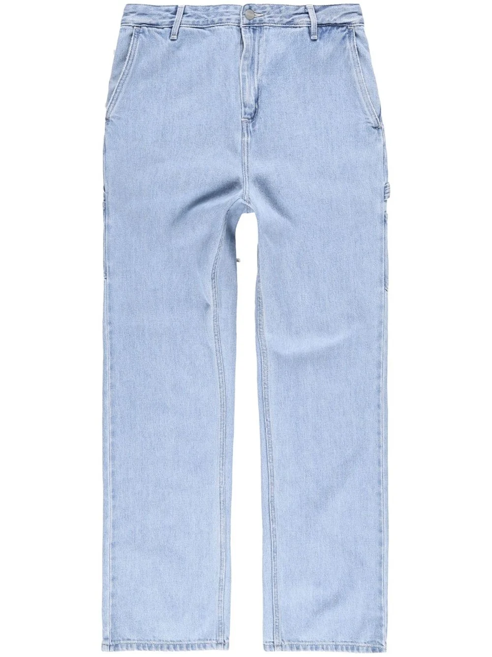 high-waist straight-leg jeans - 1