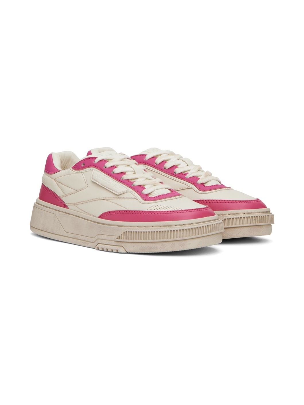 Off-White & Pink Club C LTD Sneakers - 4
