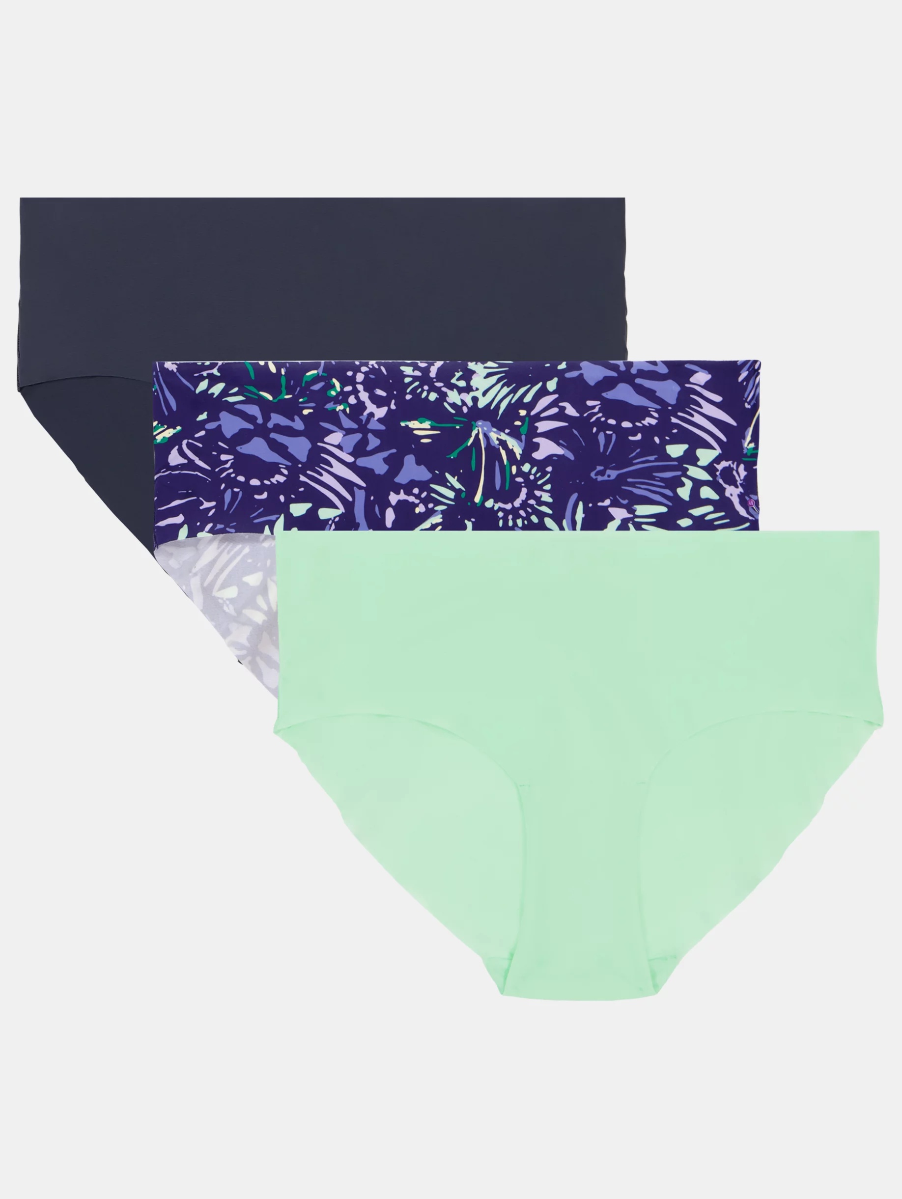 Women's UA Essential Stretch 3-Pack Printed No Show Hipster - 1