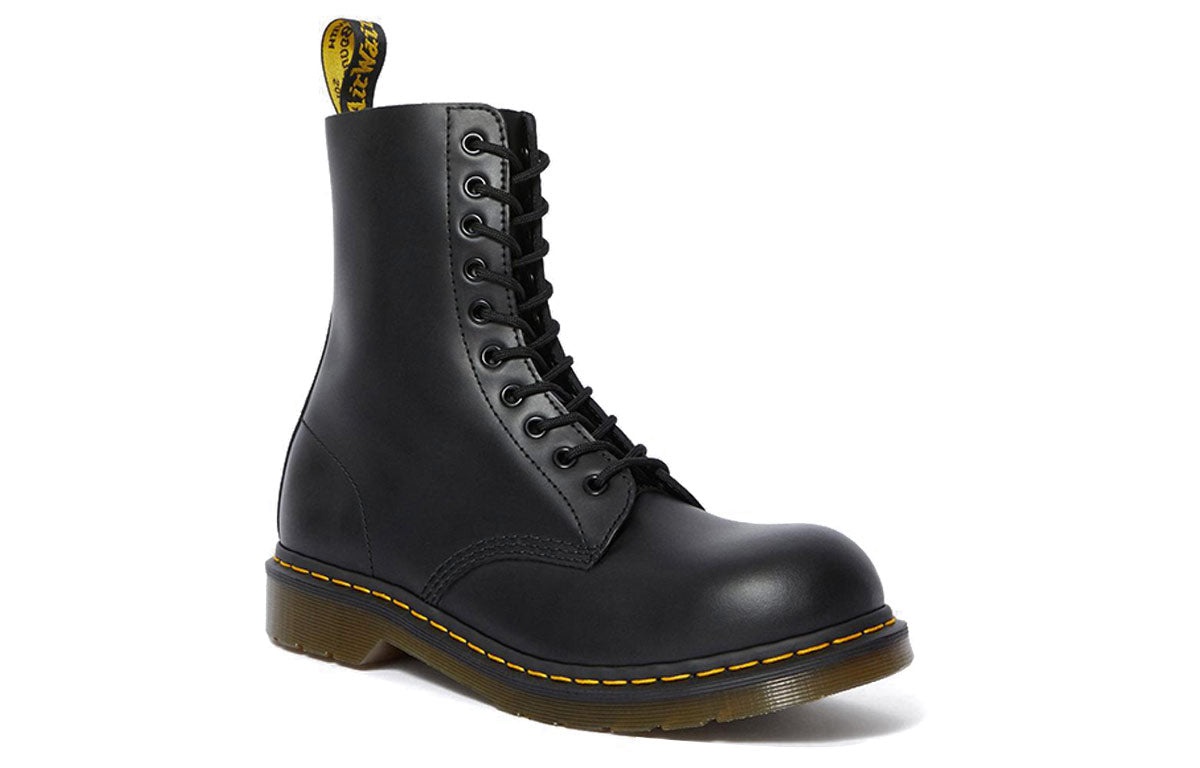 Dr. Martens 1919 Leather Med Calf Boots Black 10105001 - 3