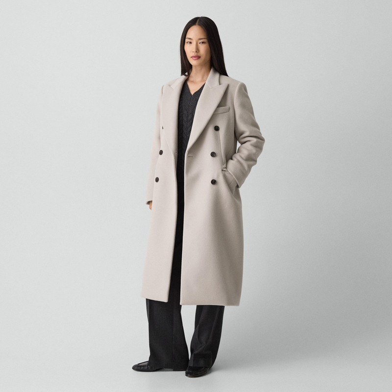 Double-Breasted Peacoat in Plush Melton 3