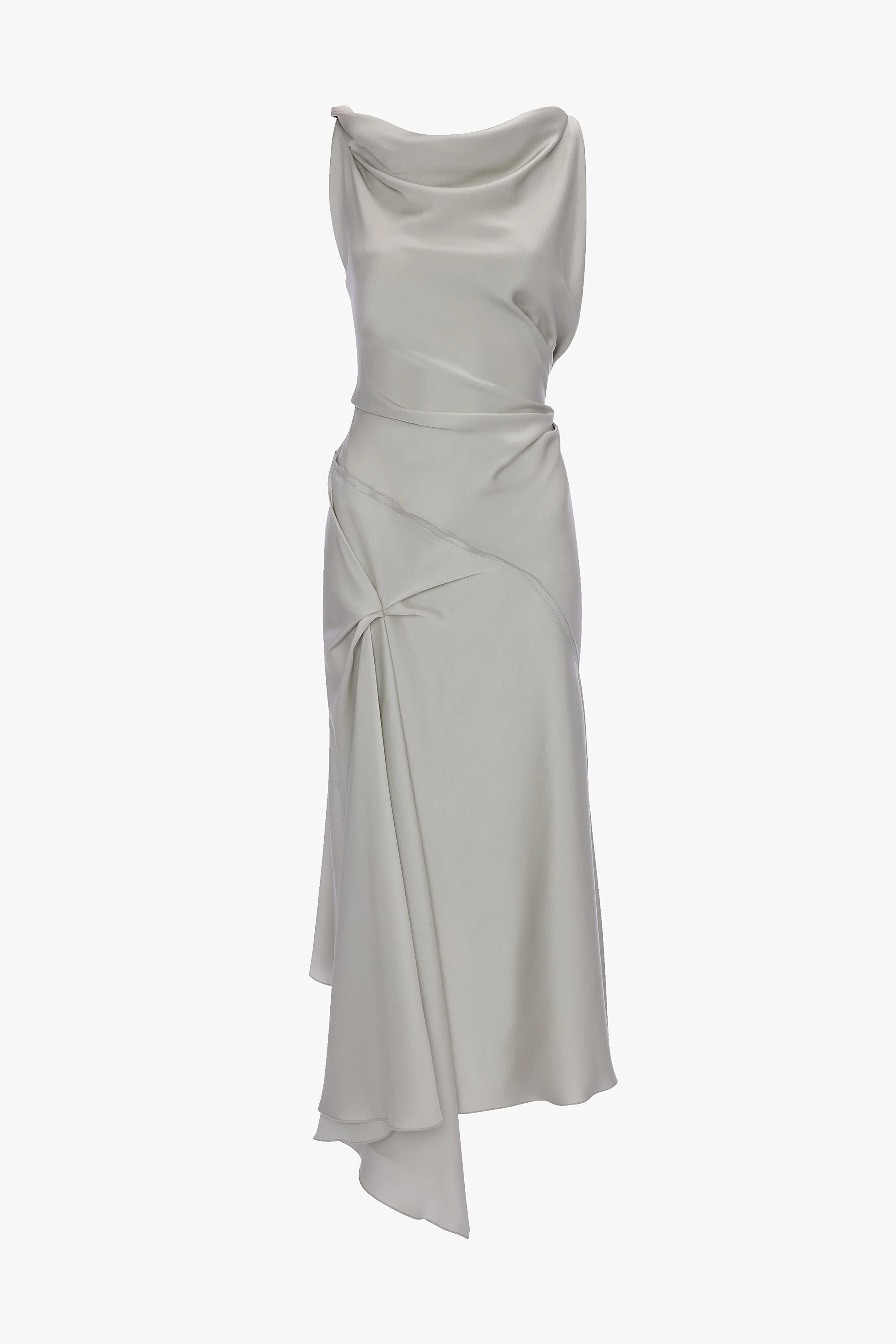 Posy Midi Dress In Magnesium - 1