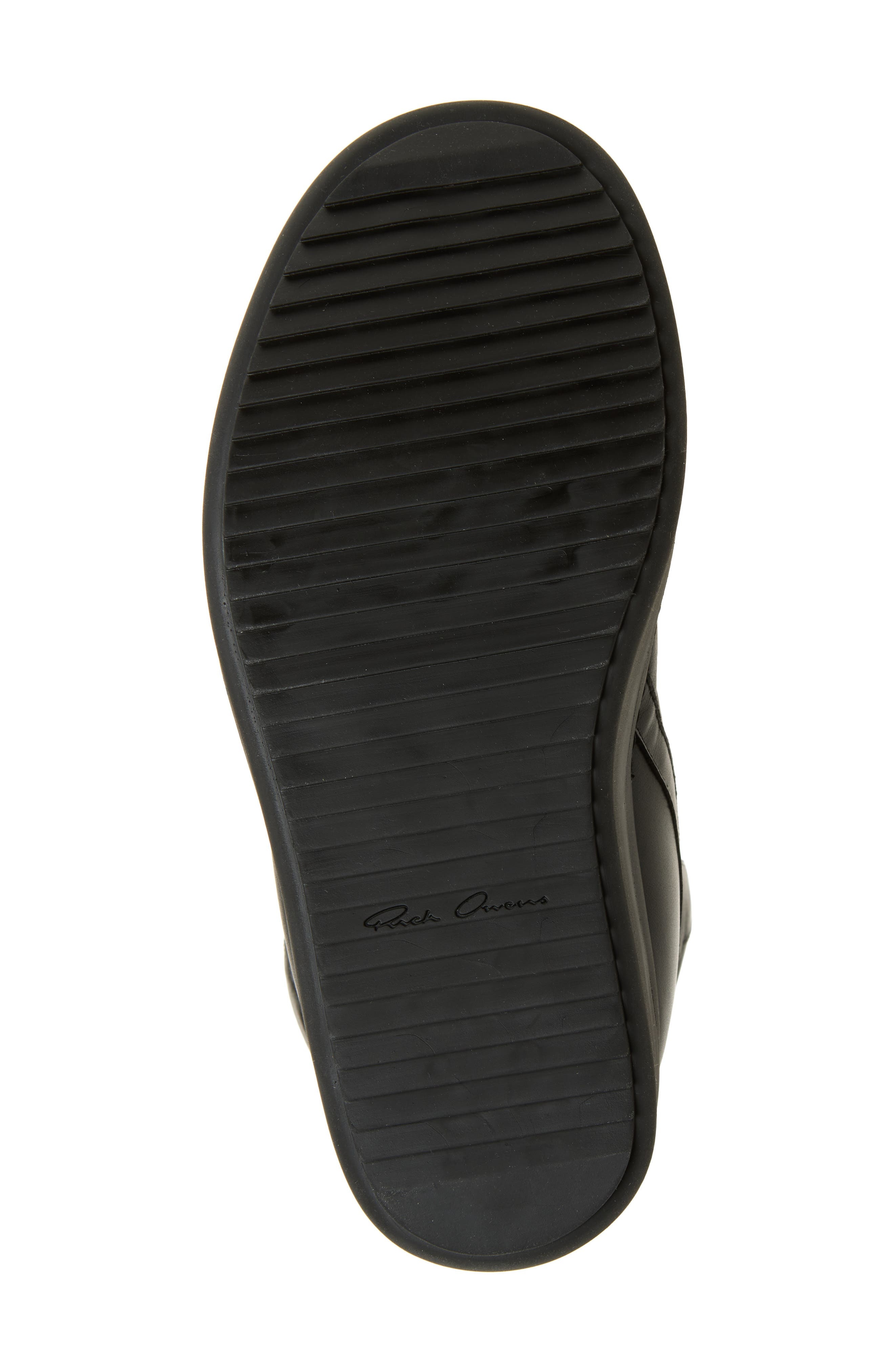 Rick Owens Mega Geobasket High Top Sneaker in Black/Black/Black at Nordstrom - 6