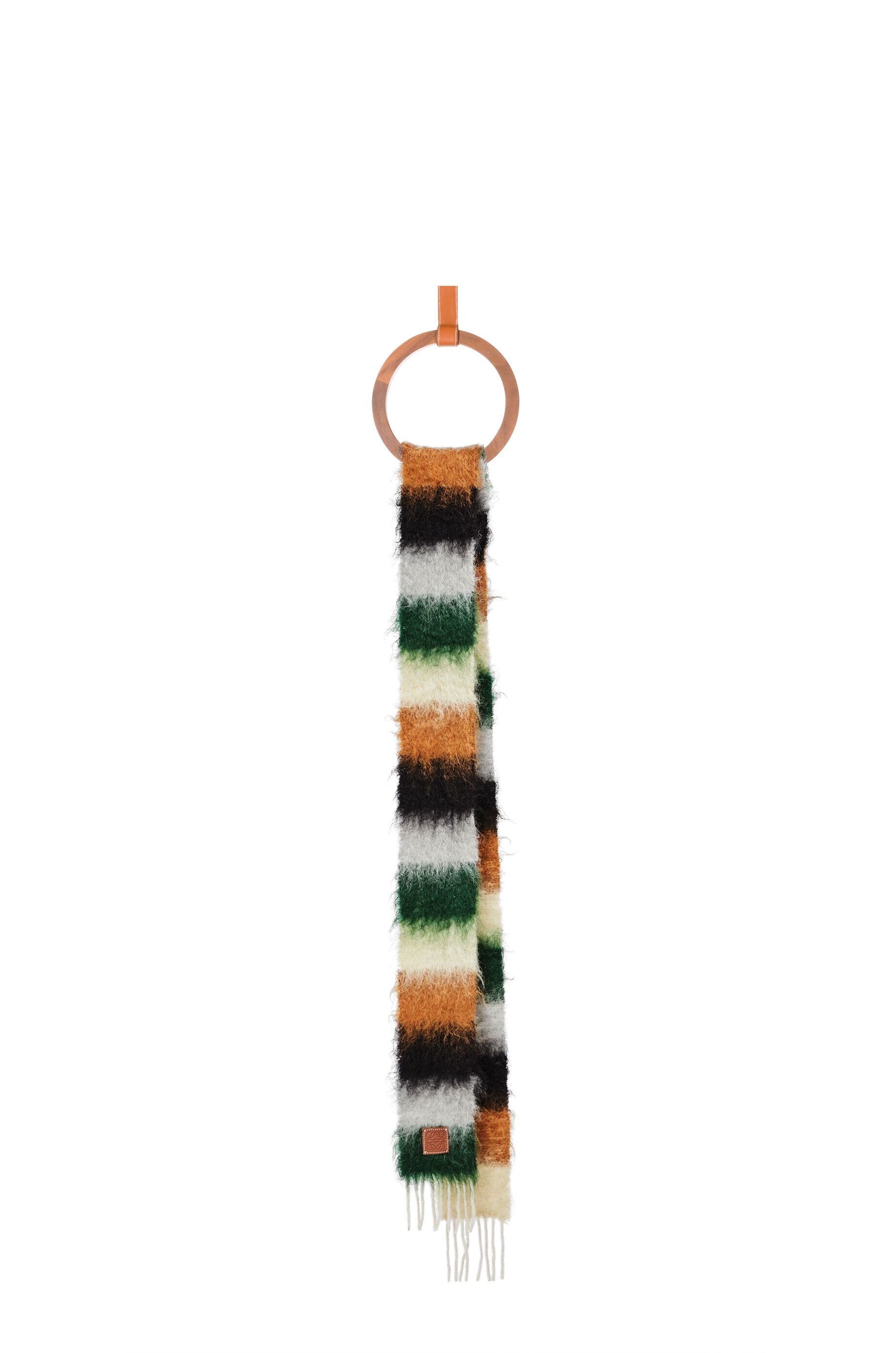 Stripe scarf in mohair - 1