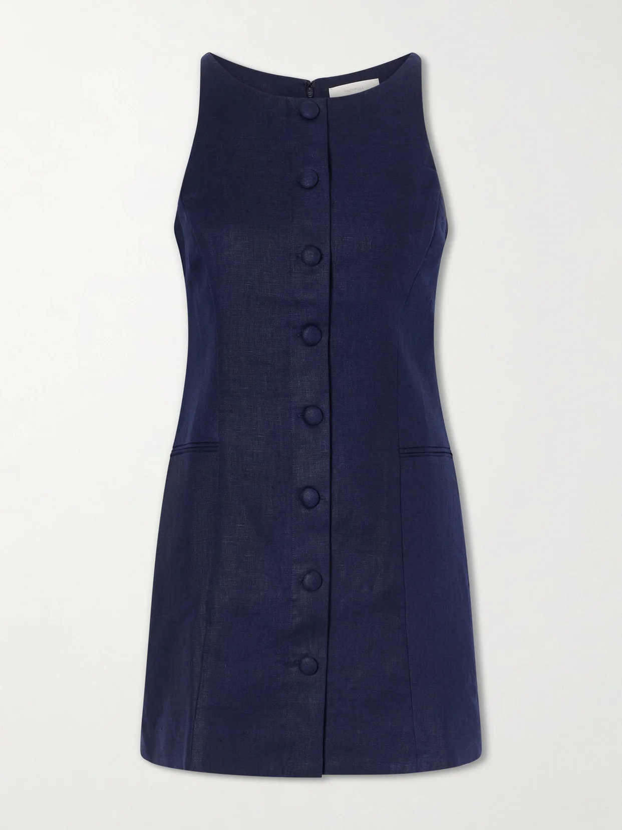Solana Linen Mini Dress - 1