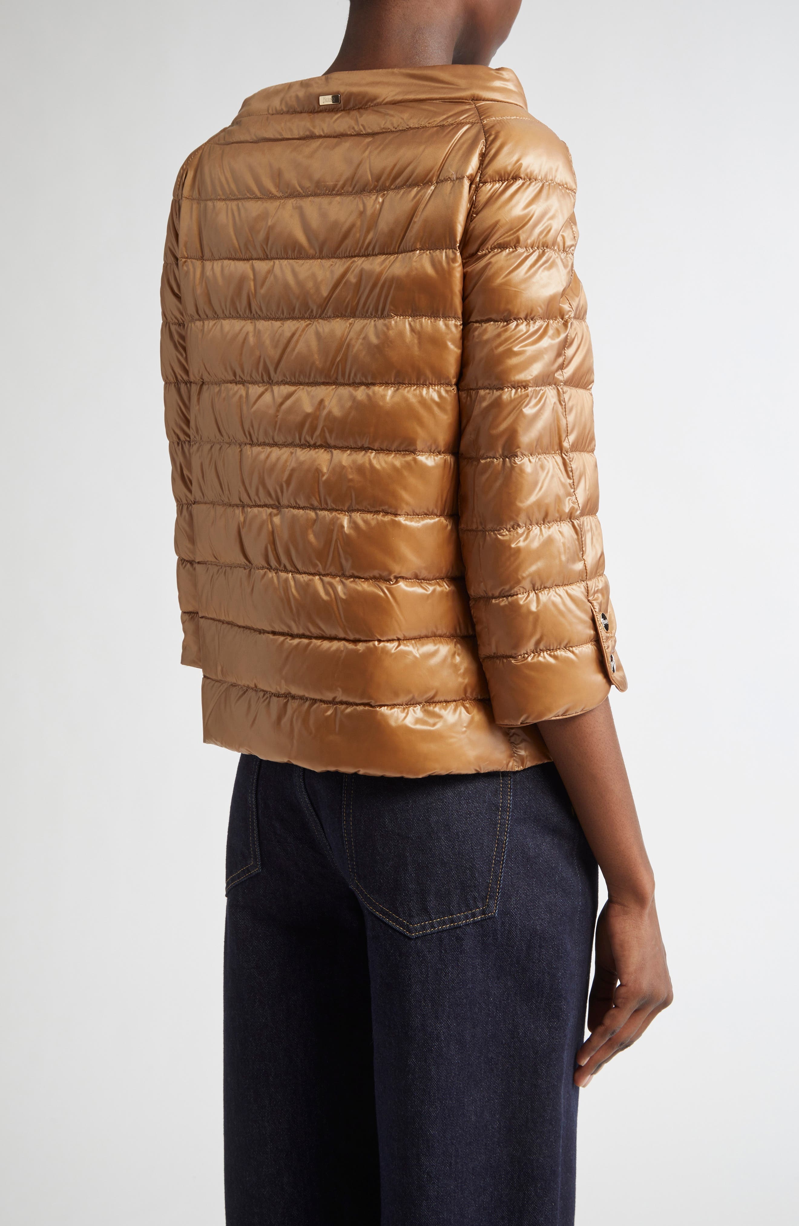 Herno Elsa Iconico Ultralight Water Repellent Down Puffer Jacket in Camel at Nordstrom - 2