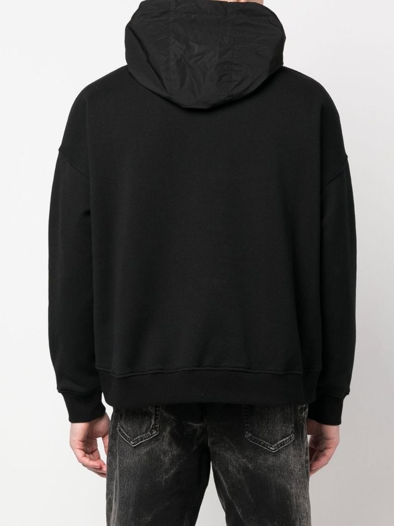 logo-print cargo hoodie - 4