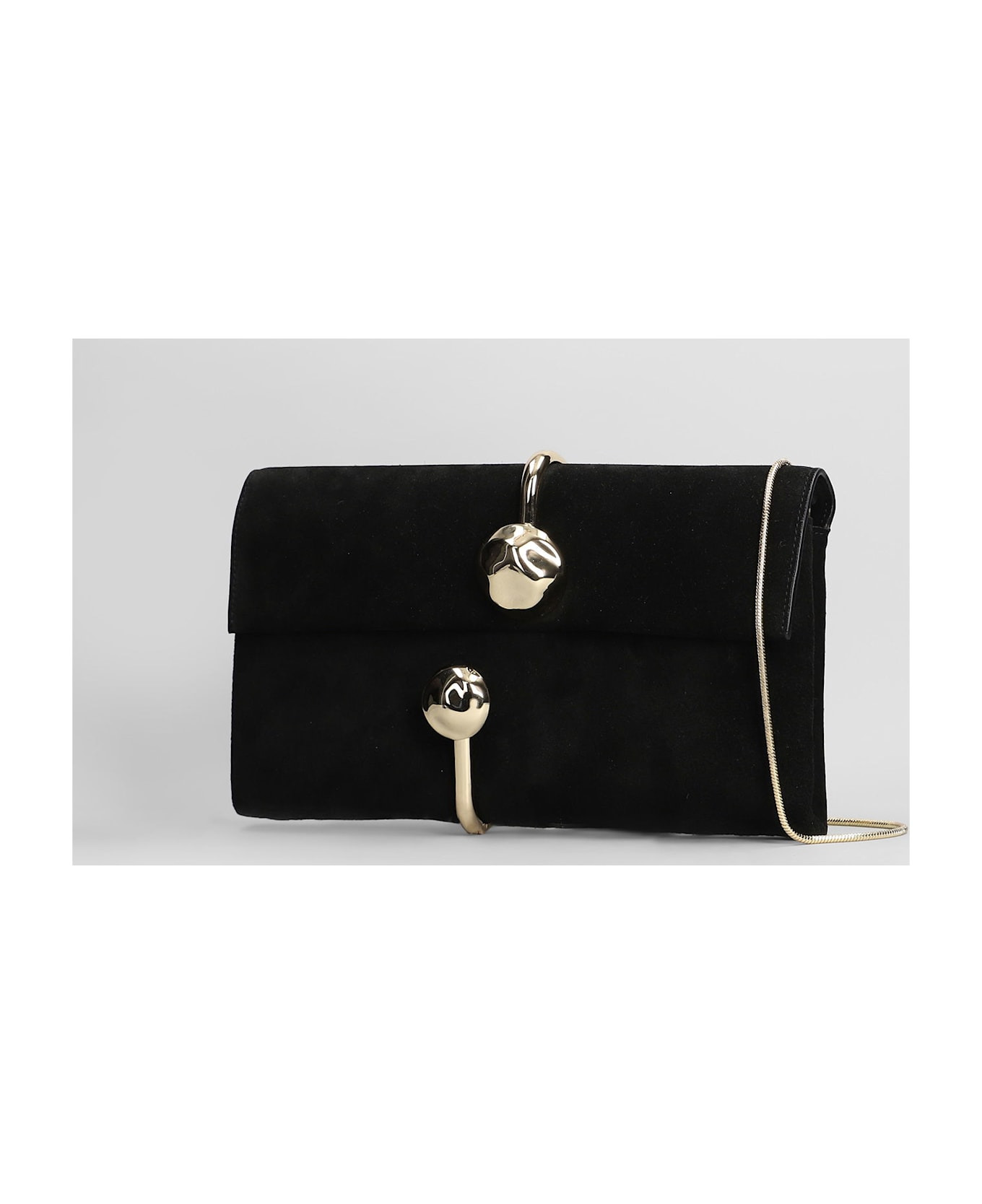 Amaya Clutch In Black Leather - 2