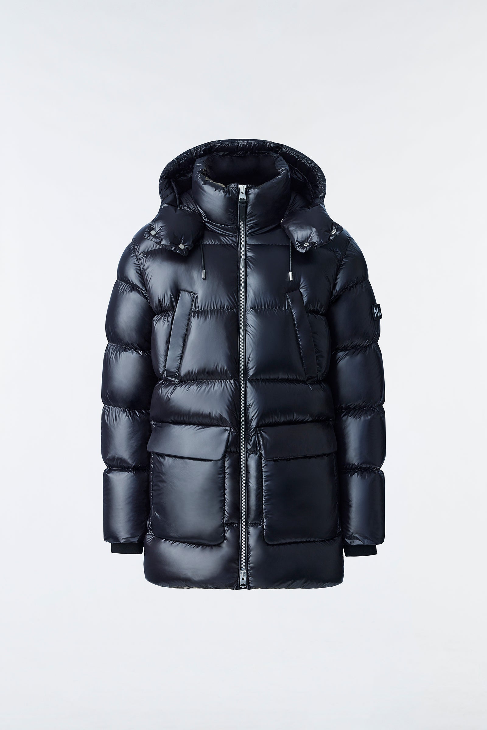 KENDRICK lustrous light down parka with hood - 1