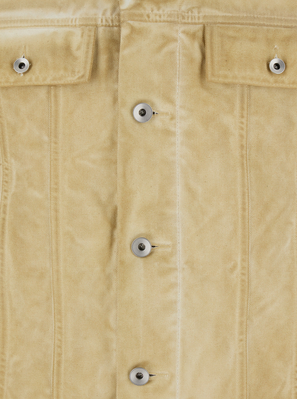 Drkshdw Men 'Trucker' Beige Jacket With Classic Collar And Drawstring Detail On The Waist In Cotton  - 3