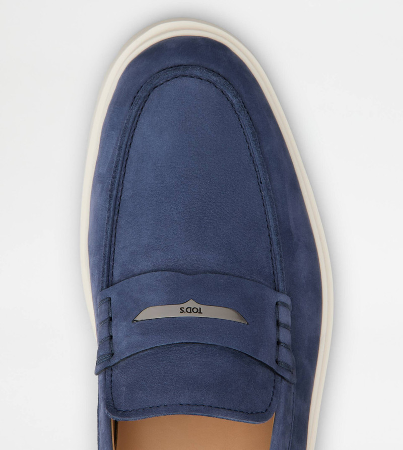 LOAFERS IN NUBUCK - BLUE 5
