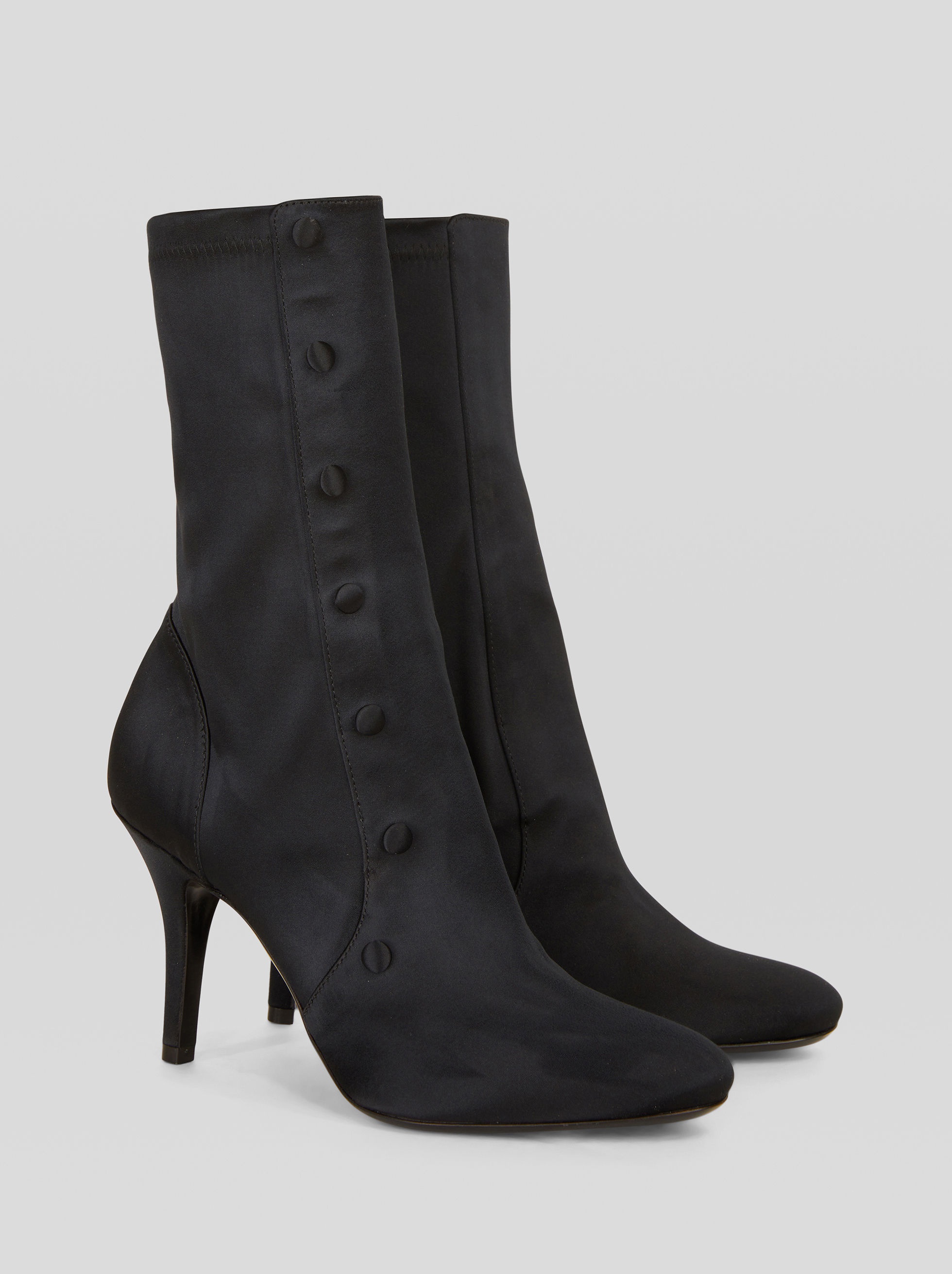 SATIN ANKLE BOOTS WITH BUTTONS - 3