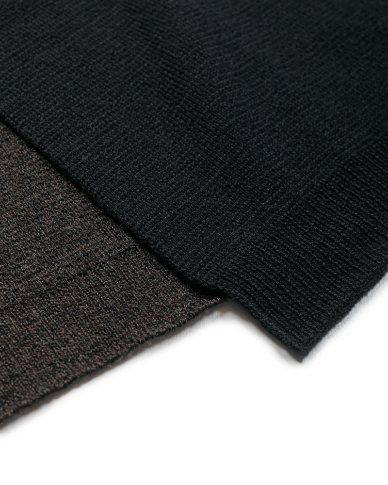 MARGARET HOWELL MHL Colour Block Scarf Utility Wool Brown/Black outlook