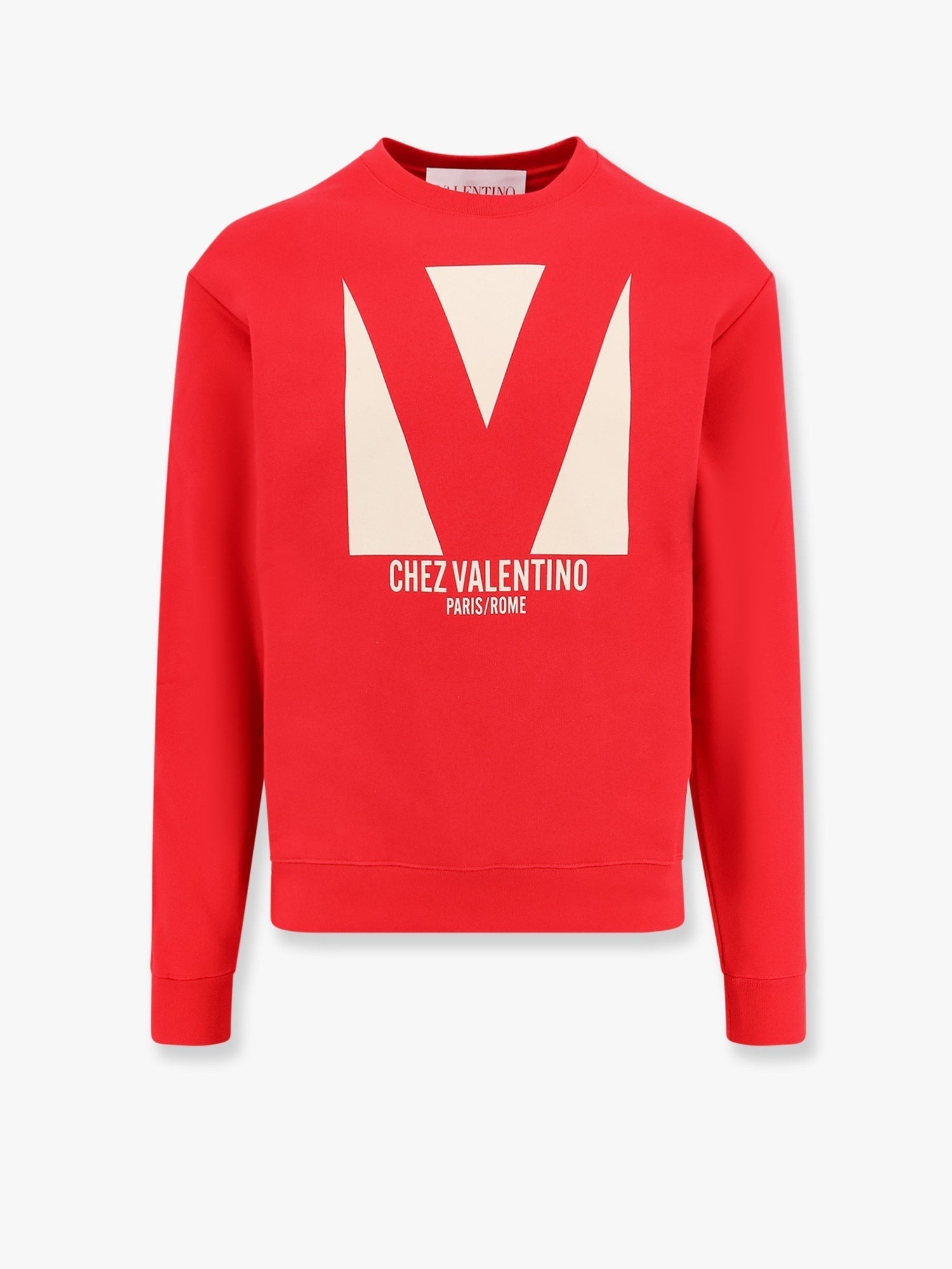 スウェット・トレーナー VALENTINO Cotton sweatshirt with frontal chez valentino Valentino Valentino Cotton Sweatshirt With Frontal Chez