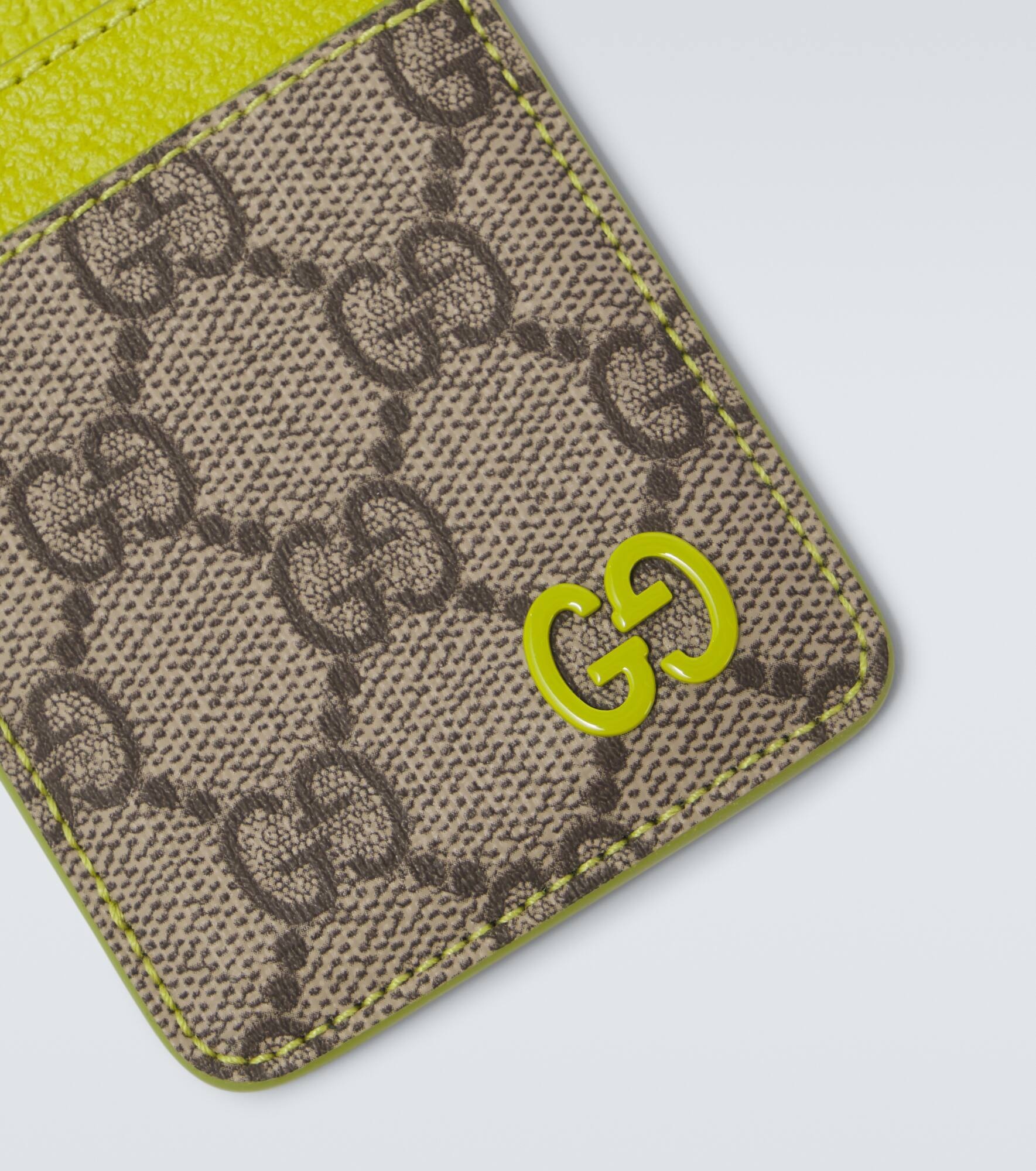 GG Canvas and leather card holder - 3