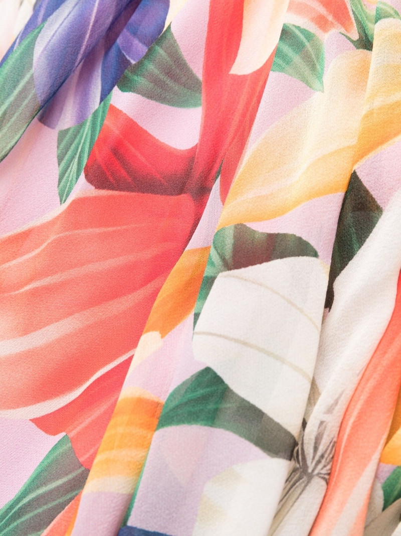 floral-print silk dress 5