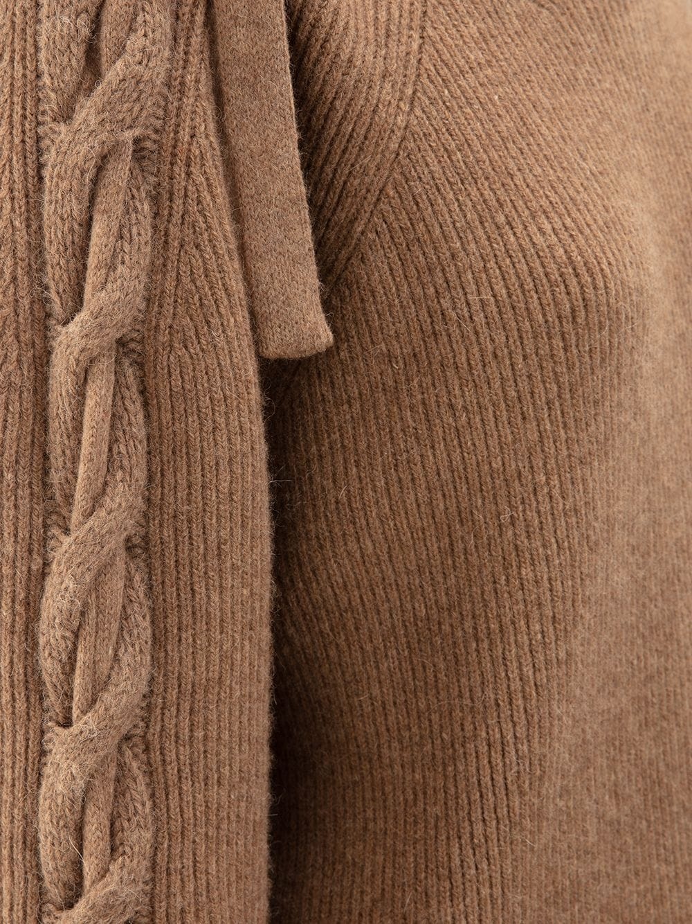 cable insert turtleneck jumper - 5