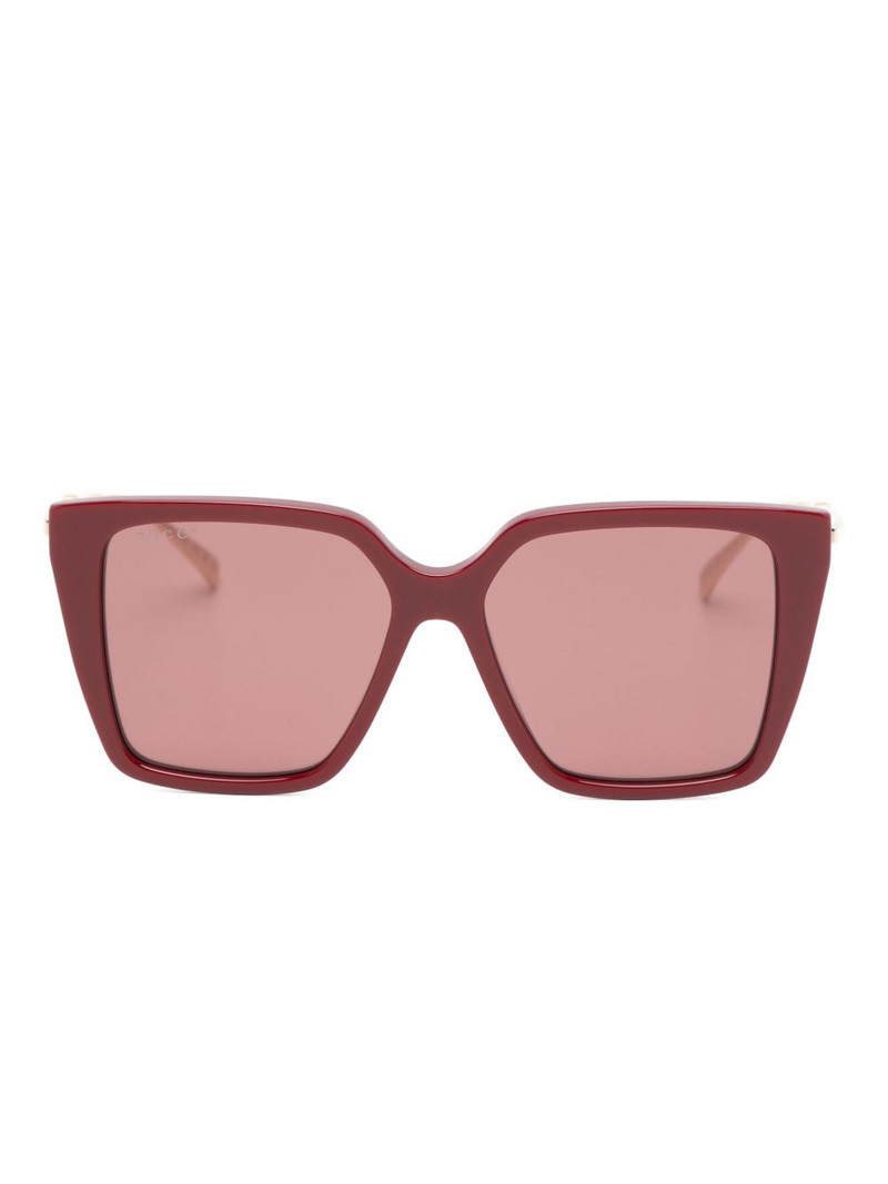 geometric-frame sunglasses 1