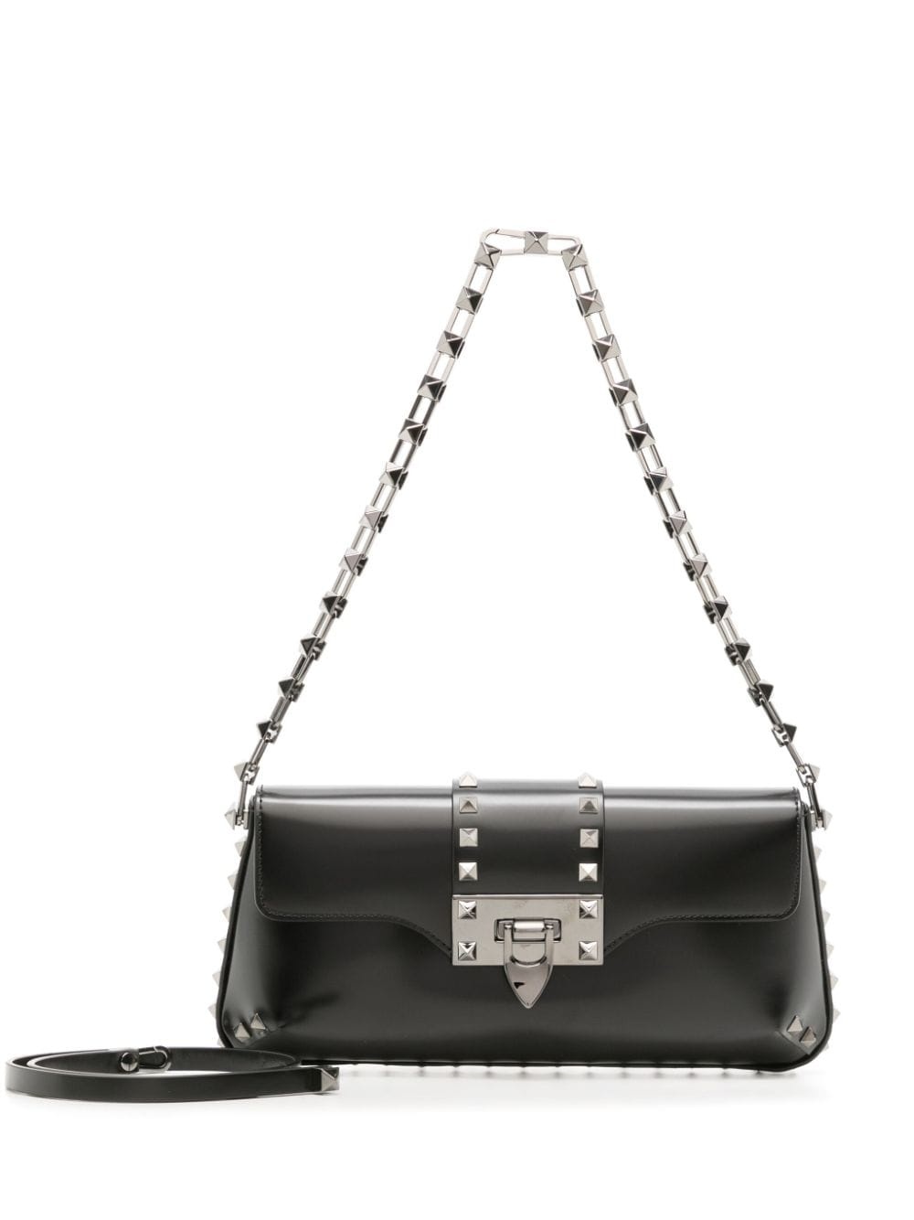 Rockstud leather shoulder bag - 6
