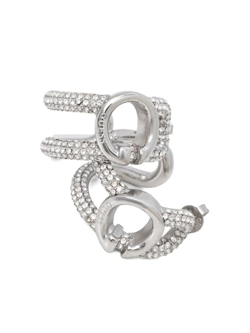 GUESS USA rhinestone-embellishment hoop earrings outlook