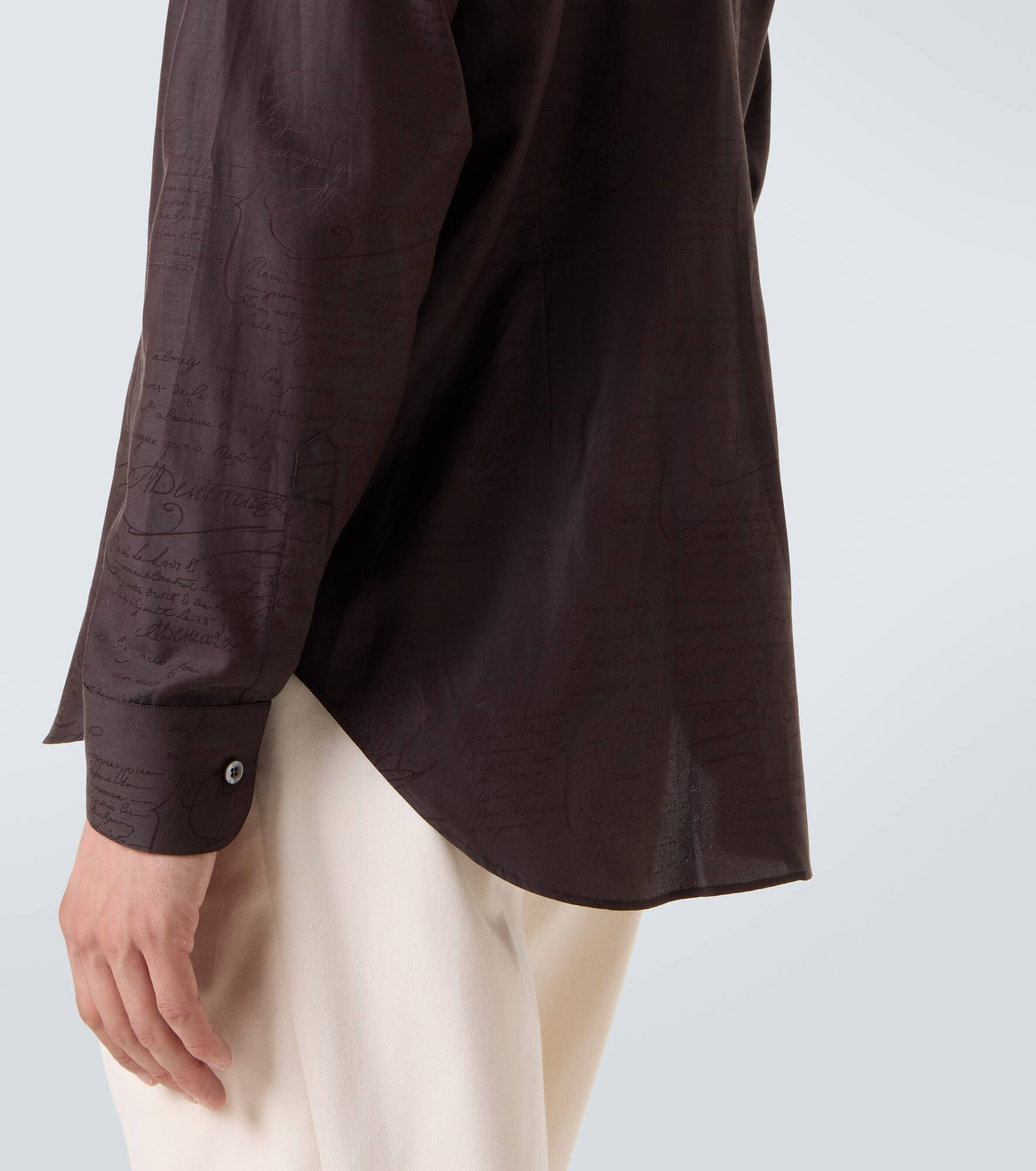 Printed silk and cotton shirt - 6