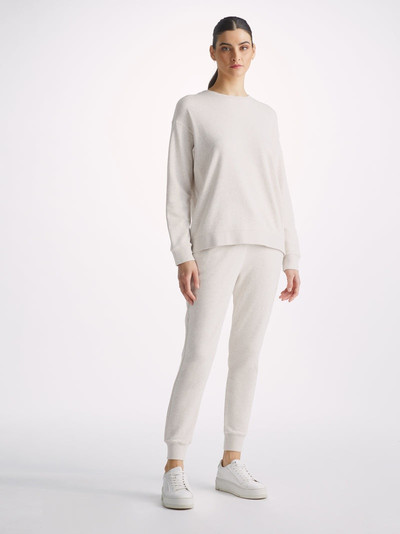Derek Rose Women's Sweatshirt Quinn Cotton Modal Stretch Oat outlook