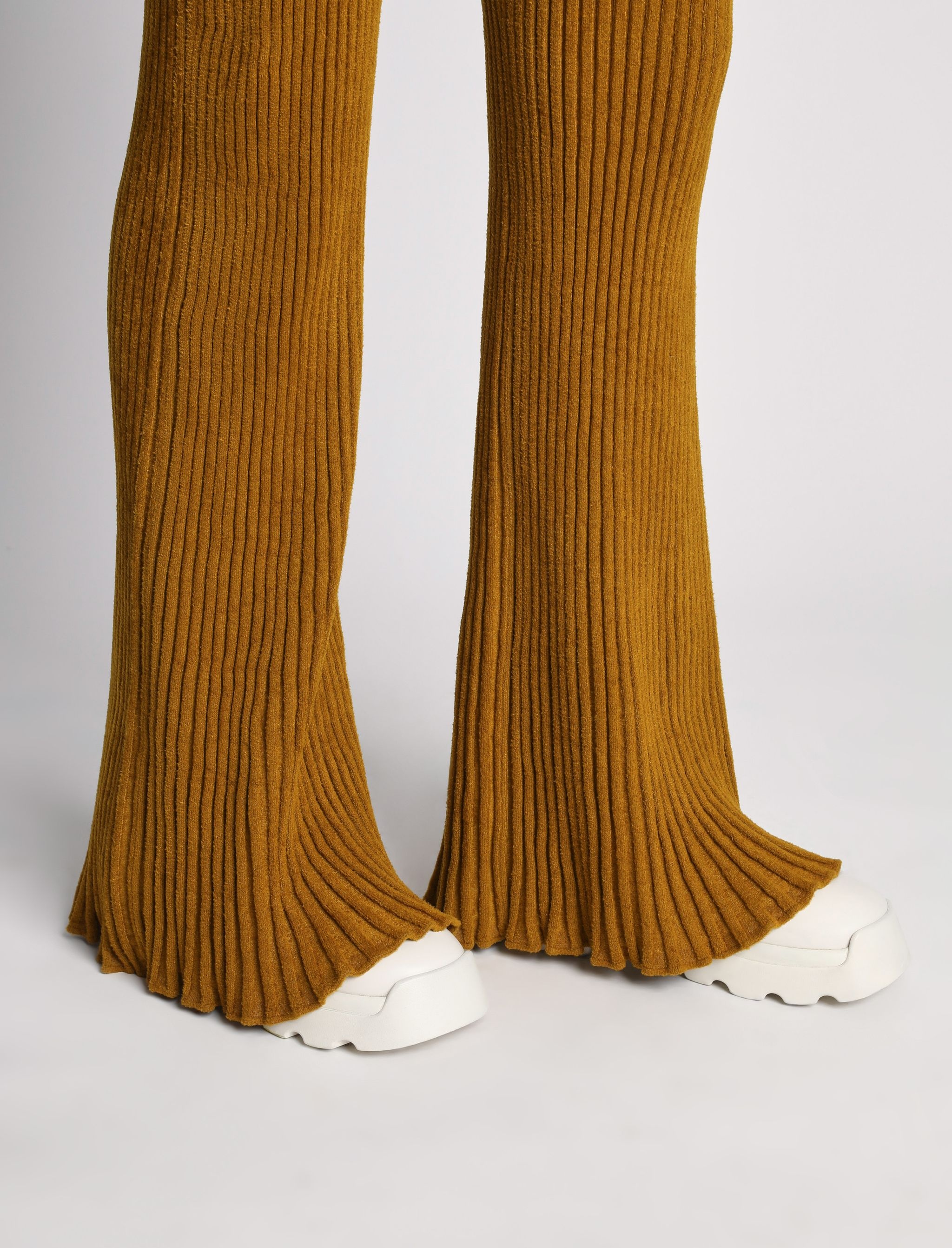 Velvet Rib Knit Pant - 5