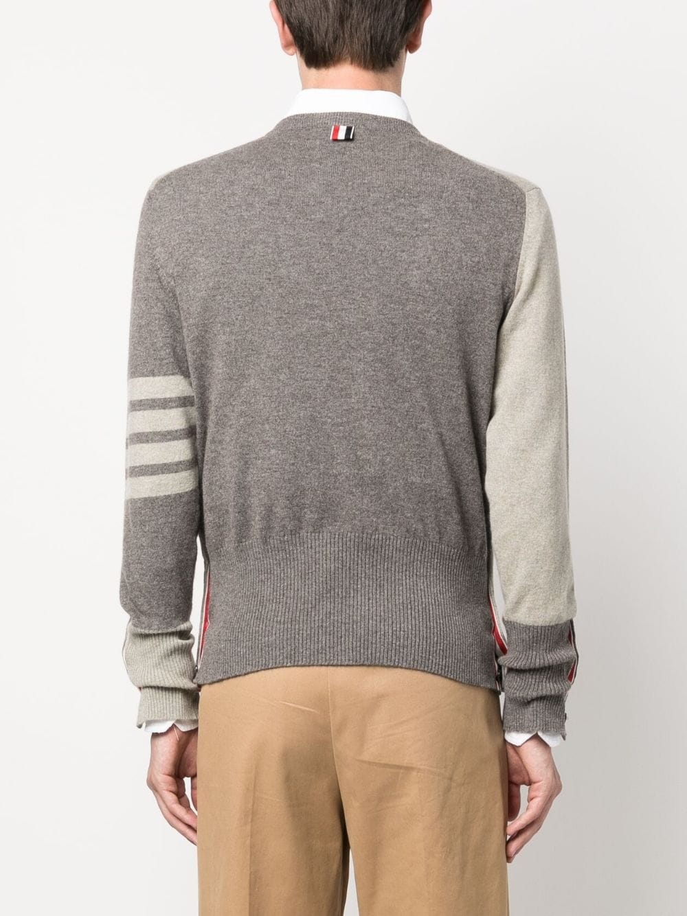 4-Bar Stripe cashmere jumper - 4